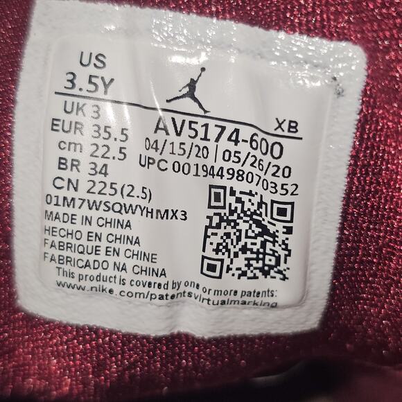 NIKE AIR JORDAN 1 MID SE (GS) GYM RED-PINK FOAM SZ 3.5Y-WOMENS SZ 5 [AV5174-600] - Picture 10 of 12